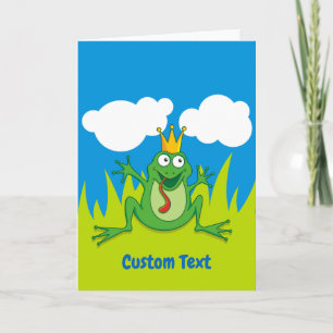 Prince Frog 5 Zoll x 7 Zoll Ferienkarte Feiertagskarte