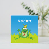 Prince Frog Einladung (Stehend Vorderseite)