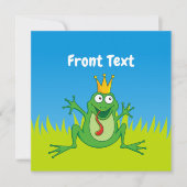 Prince Frog Einladung (Vorderseite)