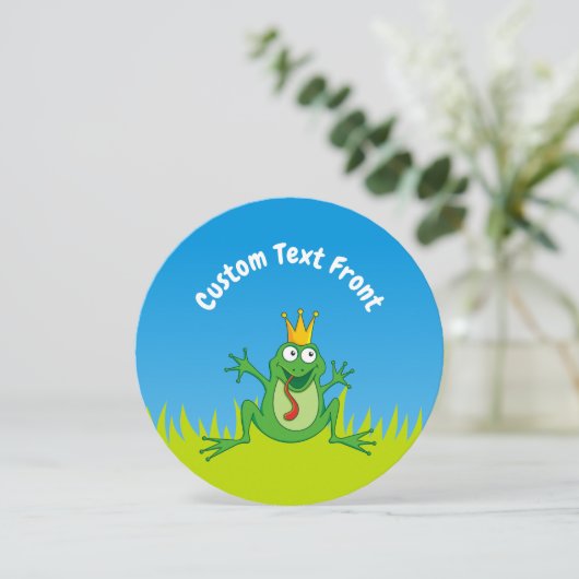 Prince Frog Einladung (Stehend Vorderseite)