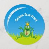 Prince Frog Einladung (Vorne/Hinten)