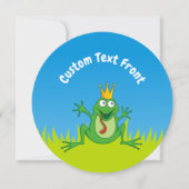 Prince Frog Einladung (Vorderseite)