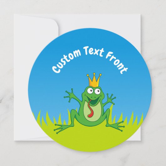 Prince Frog Einladung (Vorderseite)