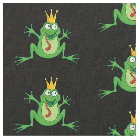Prince Frog Pattern Stoff (Nahaufnahme)