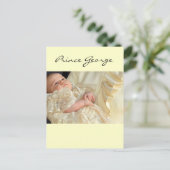 Prince George Christening Postkarte (Stehend Vorderseite)