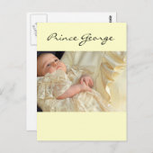 Prince George Christening Postkarte (Vorne/Hinten)