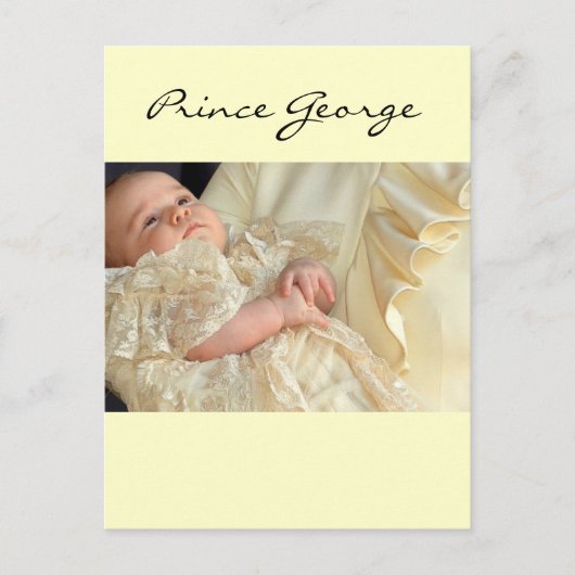 Prince George Christening Postkarte (Vorderseite)