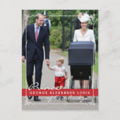 Prince George - Princess Charlotte - William Kate Postkarte (Vorderseite)