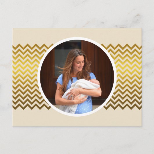 Prince George Royal Baby Postkarte (Vorderseite)