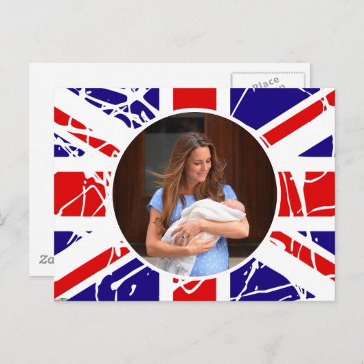 Prince George Royal Baby Postkarte (Vorne/Hinten)
