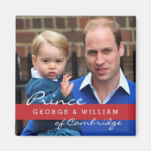 Prince George und Prince William Magnet (Vorne)