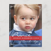 Prince George und Prince William Postkarte (Vorderseite)