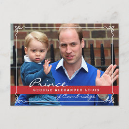 Prince George und Prince William Postkarte