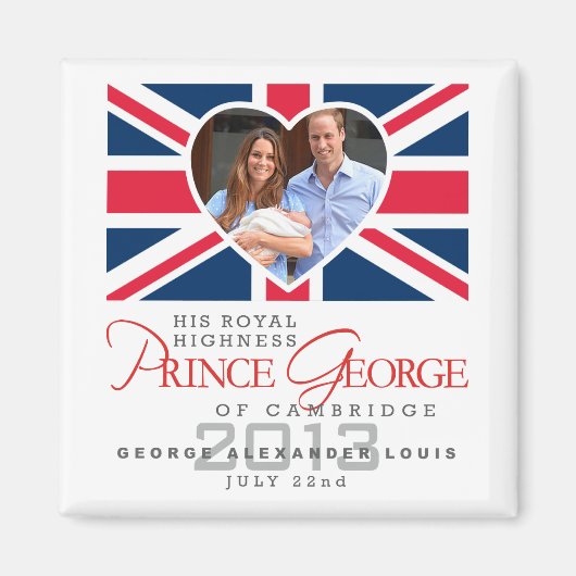 Prince George - William & Kate Magnet (Vorne)