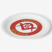 Prince Hall Mason Pappteller (Schrägansicht)