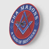 Prince Hall Masons Große Wanduhr (Winkel)