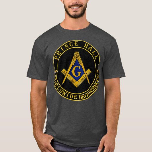 Prince Hall Worldwide Brotherhood PHA Masonic T-Shirt (Vorderseite)