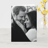 Prince Harry and Meghan Markle Karte (Gelbe Blume)