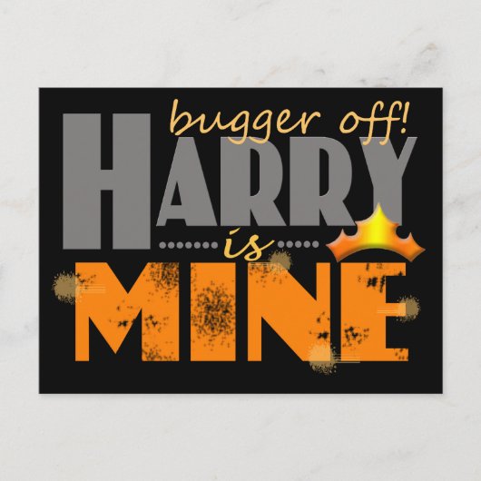 Prince Harry ist meine Postkarte (Vorderseite)