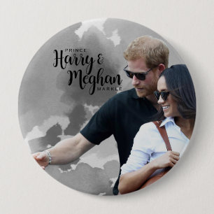 Prince Harry & Meghan Markle Button