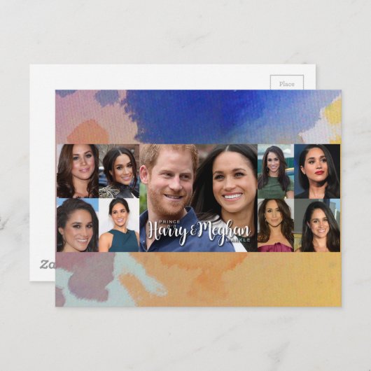 Prince Harry & Meghan Markle Postkarte (Vorne/Hinten)