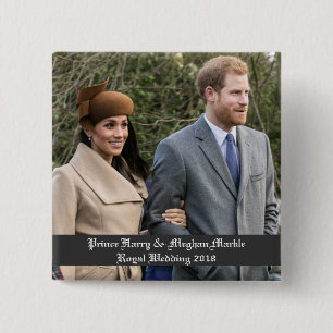 Prince Harry & Meghan Markle Royal Wedding 2018 Button