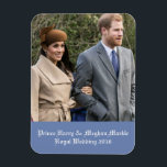Prince Harry & Meghan Markle Royal Wedding 2018 Magnet<br><div class="desc">Prince Harry & Meghan Markle Royal Wedding 2018 Bildquelle: https://en.wikipedia.org/wiki/Prince_Harry#/media/File:Prince_Harry_and_Meghan_Markle.jpg</div>