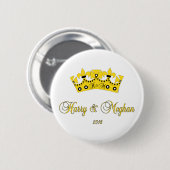 Prince Harry & Meghan Royal Wedding 2018 Button (Vorne & Hinten)