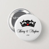 Prince Harry & Meghan Royal Wedding 2018 Button (Vorne & Hinten)