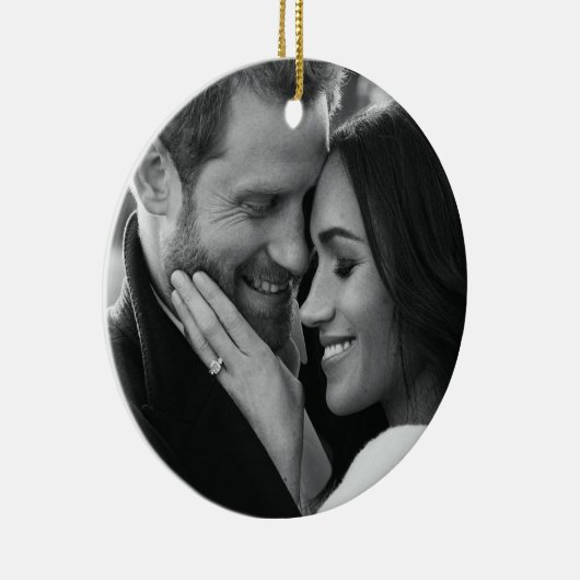 Prince Harry und Meghan Markle Keramik Ornament (Rechts)