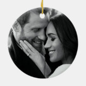 Prince Harry und Meghan Markle Keramik Ornament (Hinten)