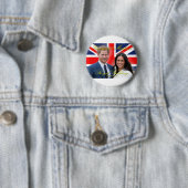 Prince Harry und Meghan Markle Royal Wedding Button (Beispiel)