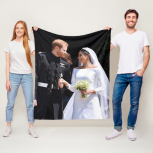 Prince Harry und Meghan Markle Royal Wedding Fleecedecke