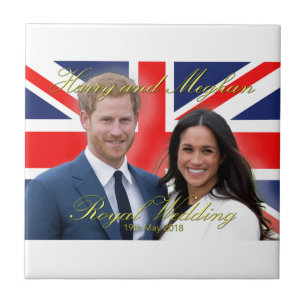 Prince Harry und Meghan Markle Royal Wedding Fliese