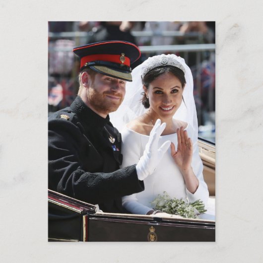 Prince Harry und Meghan Markle Royal Wedding Postkarte (Vorderseite)