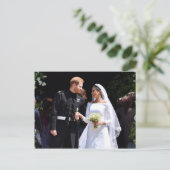 Prince Harry und Meghan Markle Royal Wedding Postkarte (Stehend Vorderseite)
