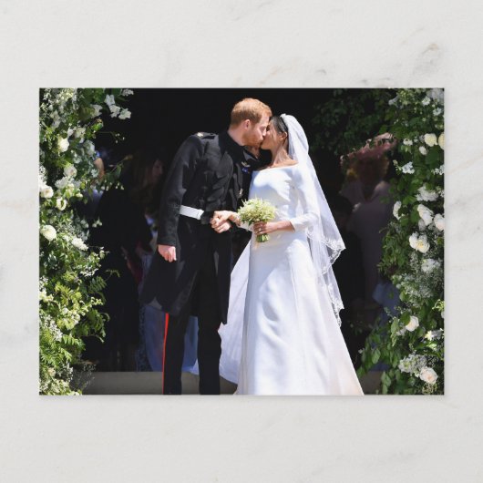 Prince Harry und Meghan Markle Royal Wedding Postkarte (Vorderseite)