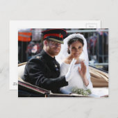 Prince Harry und Meghan Markle Royal Wedding Postkarte (Vorne/Hinten)