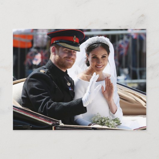 Prince Harry und Meghan Markle Royal Wedding Postkarte (Vorderseite)