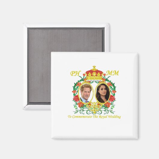 PRINCE HARRY WEDD WAPPEN MAGNET (Vorderseite/Rückseite)
