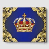 Prince King Crown Guest Book Gästebuch (Rückseite)