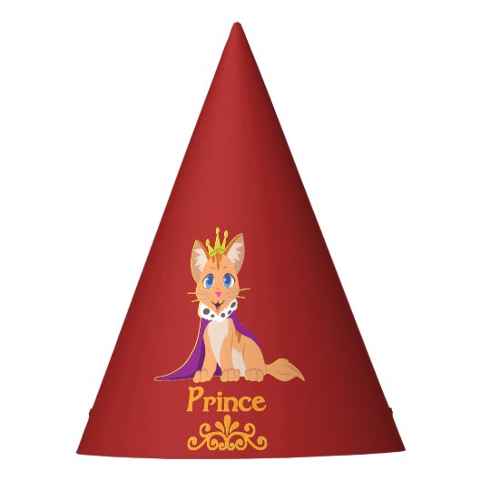 Prince Kitten Partyhütchen (Vorderseite)