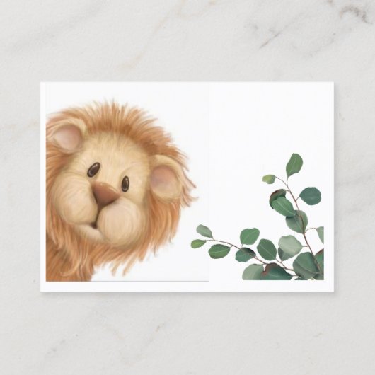 Prince Lion Golden Crown Books for Baby Enclosure Visitenkarte (Rückseite)