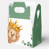 Prince Lion Golden Crown Boy Baby Dusche Geschenkschachtel (Geöffnet)