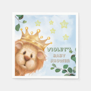 Prince Lion Golden Crown Boy Baby Dusche Serviette