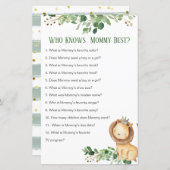 Prince Lion Greenery, der Mommy Best Game kennt (Vorne/Hinten)