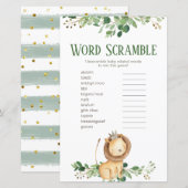 Prince Lion Greenery Floral Word Scramble (Vorne/Hinten)