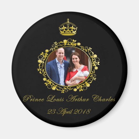 Prince Louis Arthur Charles Magnet (Vorne)