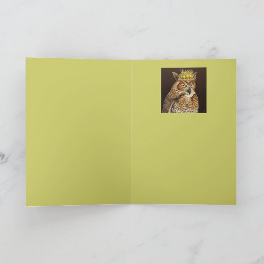 Prince Moore, die Eule-Karte Karte (Innenseite)