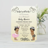 Prince oder Princess Baby Dusche Einladung (Stehend Vorderseite)